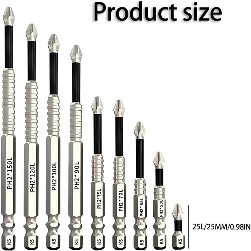 K5 Anti Slip Bits, High Magnetic Screwdriver Drill Bit Set, 5/6/9 Pcs Strong Magnetic Anti-Slip Durability Screwdriver Set, Electric Precision Anti 5
K5 Anti Slip Bits, High Magnetic Screwdriver Drill Bit Set, 5/6/9 Pcs Strong Magnetic Anti-Slip Durability Screwdriver Set, Electric Precision Anti 5