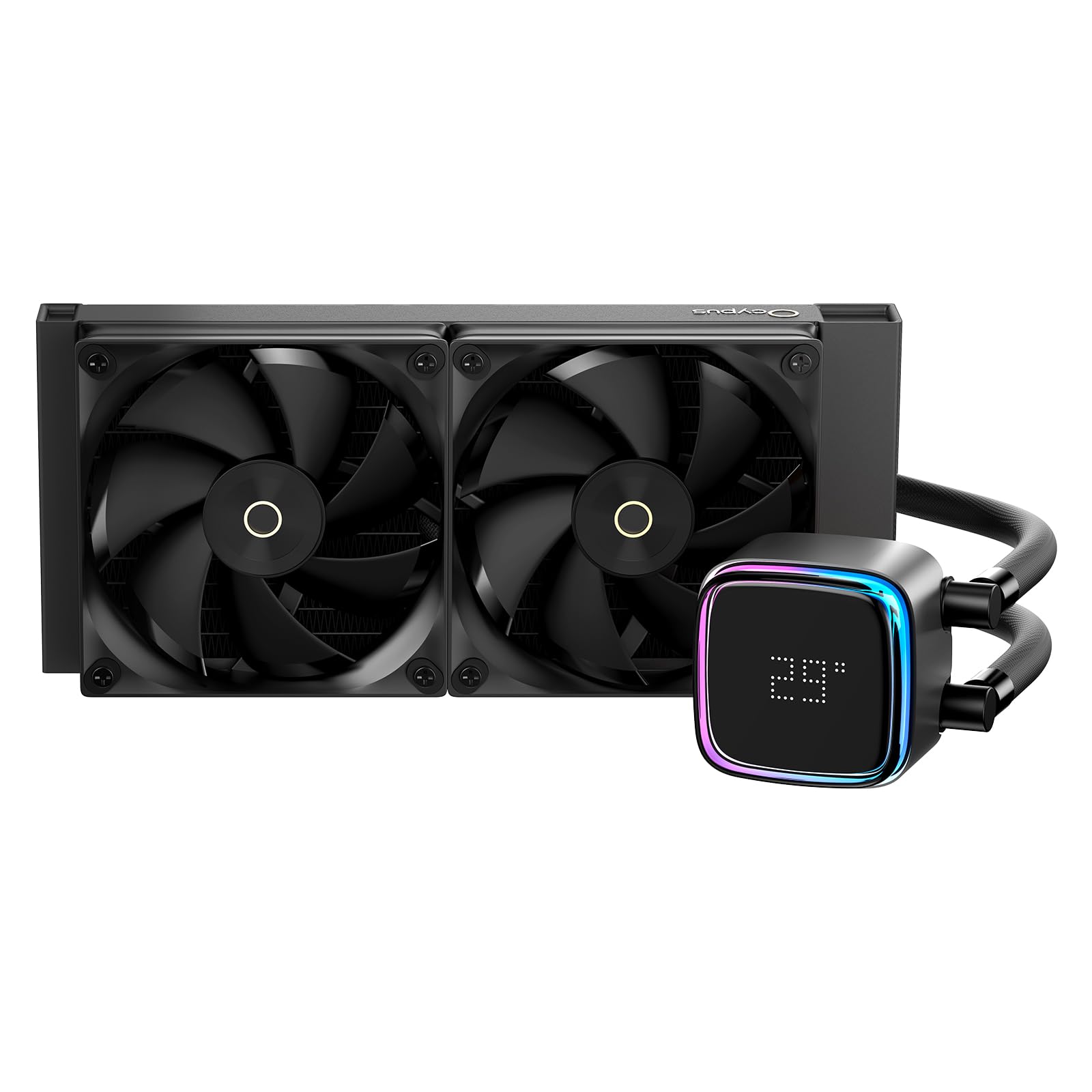 Ocypus Iota L24 CPU Cooler Water Digital 240MM AIO Simple Liquid CPU Efficient Cooling ARGB Lighting 120MM PWM Up to 2000 Compatible with AMD Intel
Ocypus Iota L24 CPU Cooler Water Digital 240MM AIO Simple Liquid CPU Efficient Cooling ARGB Lighting 120MM PWM Up to 2000 Compatible with AMD Intel