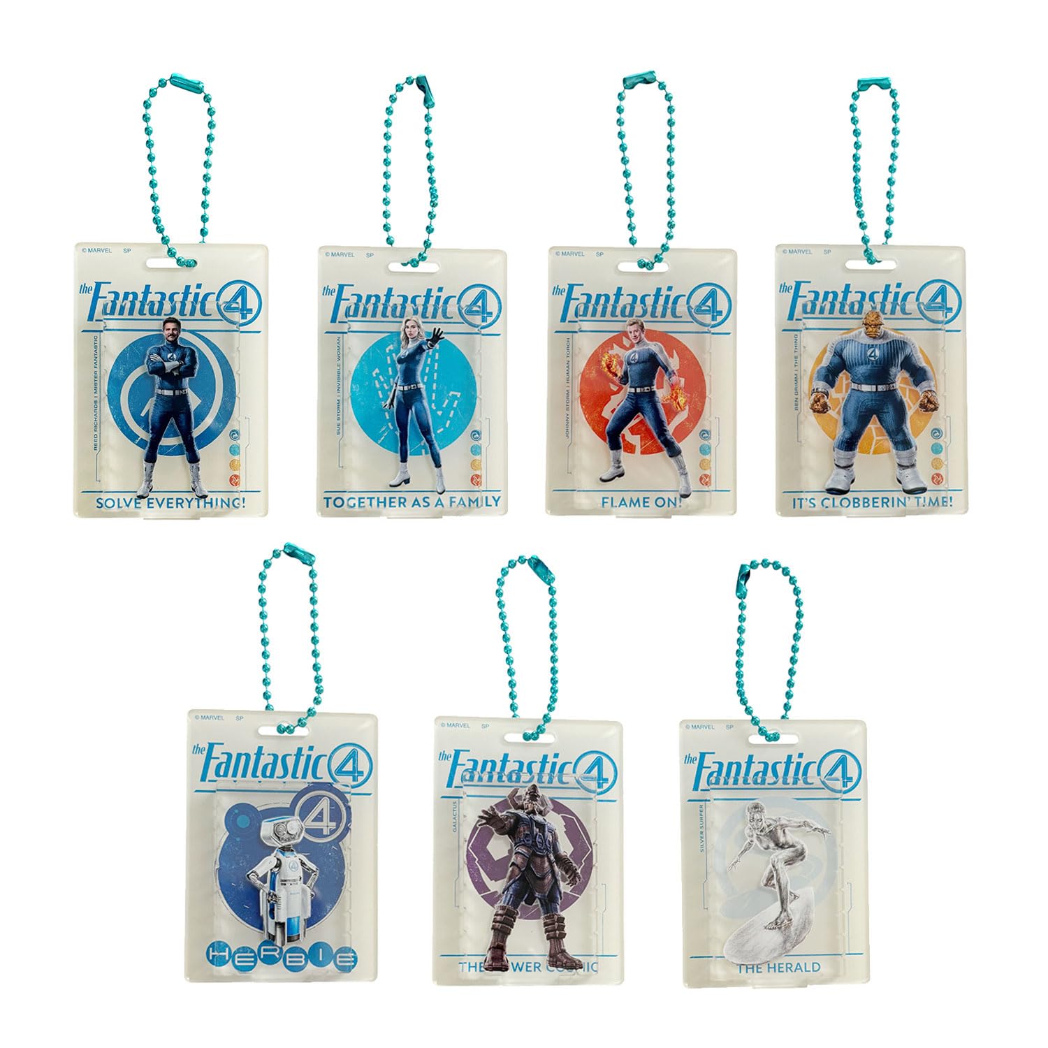 Small Planet Marvel Fantastic 4: First Step Blind Blister-Style Acrylic Keychains, Complete Set of 7
Small Planet Marvel Fantastic 4: First Step Blind Blister-Style Acrylic Keychains, Complete Set of 7