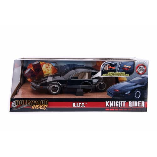 Knight Rider Jada Toys Metals Hollywood Rides 1/24 Scale Diecast Car K.I.T.T. with Scanner Light Light Up
Knight Rider Jada Toys Metals Hollywood Rides 1/24 Scale Diecast Car K.I.T.T. with Scanner Light Light Up