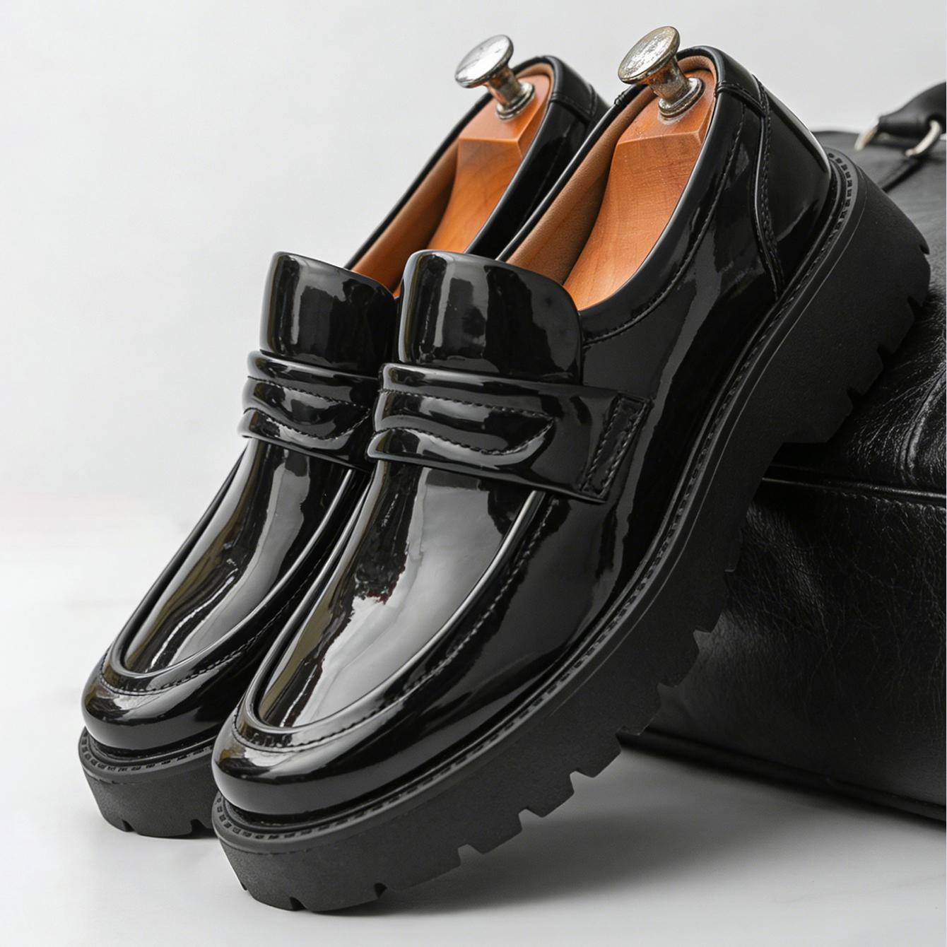 Модні Класичні Чоловічі Лофери на Товстій Підошві Penny Loafers Натяжні Ділові Туфлі для Джентльмена Білі Формальні Вечірні Преппі Білі Туфлі 43 чорний
Модні Класичні Чоловічі Лофери на Товстій Підошві Penny Loafers Натяжні Ділові Туфлі для Джентльмена Білі Формальні Вечірні Преппі Білі Туфлі 43 чорний