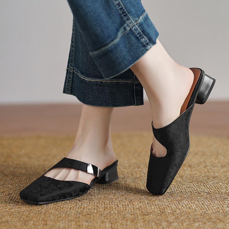 Новые женские тапочки с сумкой на носке, резиновая мягкая подошва, размер женской обуви, нескользящие, на низком каблуке, повседневные летние плоские тапочки для женщин 43 (customized non-return and exchange) чёрный
Новые женские тапочки с сумкой на носке, резиновая мягкая подошва, размер женской обуви, нескользящие, на низком каблуке, повседневные летние плоские тапочки для женщин 43 (customized non-return and exchange) чёрный