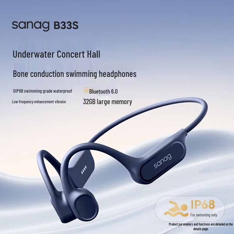 SANAG B33S Wireless Bone Conduction Sports Headphones
SANAG B33S Wireless Bone Conduction Sports Headphones