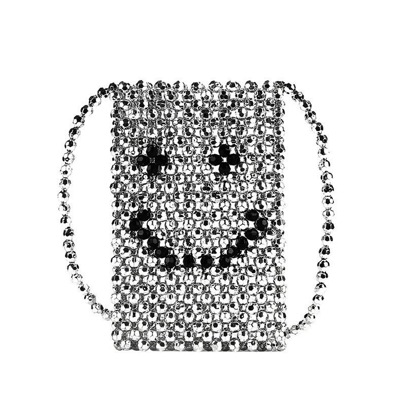 Trend Women s Bag Pearl Smiley Face Crossbody Mini Mobile Phone Woven Simple Casual Fashionable Small Square білий
Trend Women s Bag Pearl Smiley Face Crossbody Mini Mobile Phone Woven Simple Casual Fashionable Small Square білий