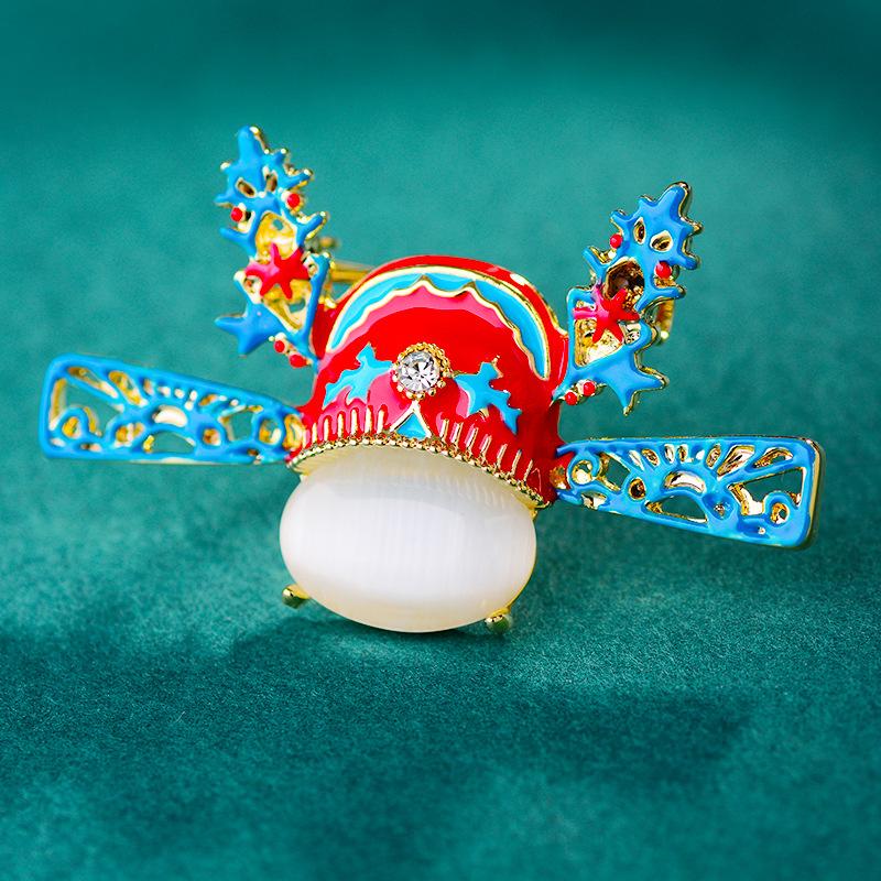 Ladies Light Luxury Design Elegant Vintage Style Top Scholar Hat Enamel Color Brooch Fashionable Versatile Niche Design Brooch
Ladies Light Luxury Design Elegant Vintage Style Top Scholar Hat Enamel Color Brooch Fashionable Versatile Niche Design Brooch