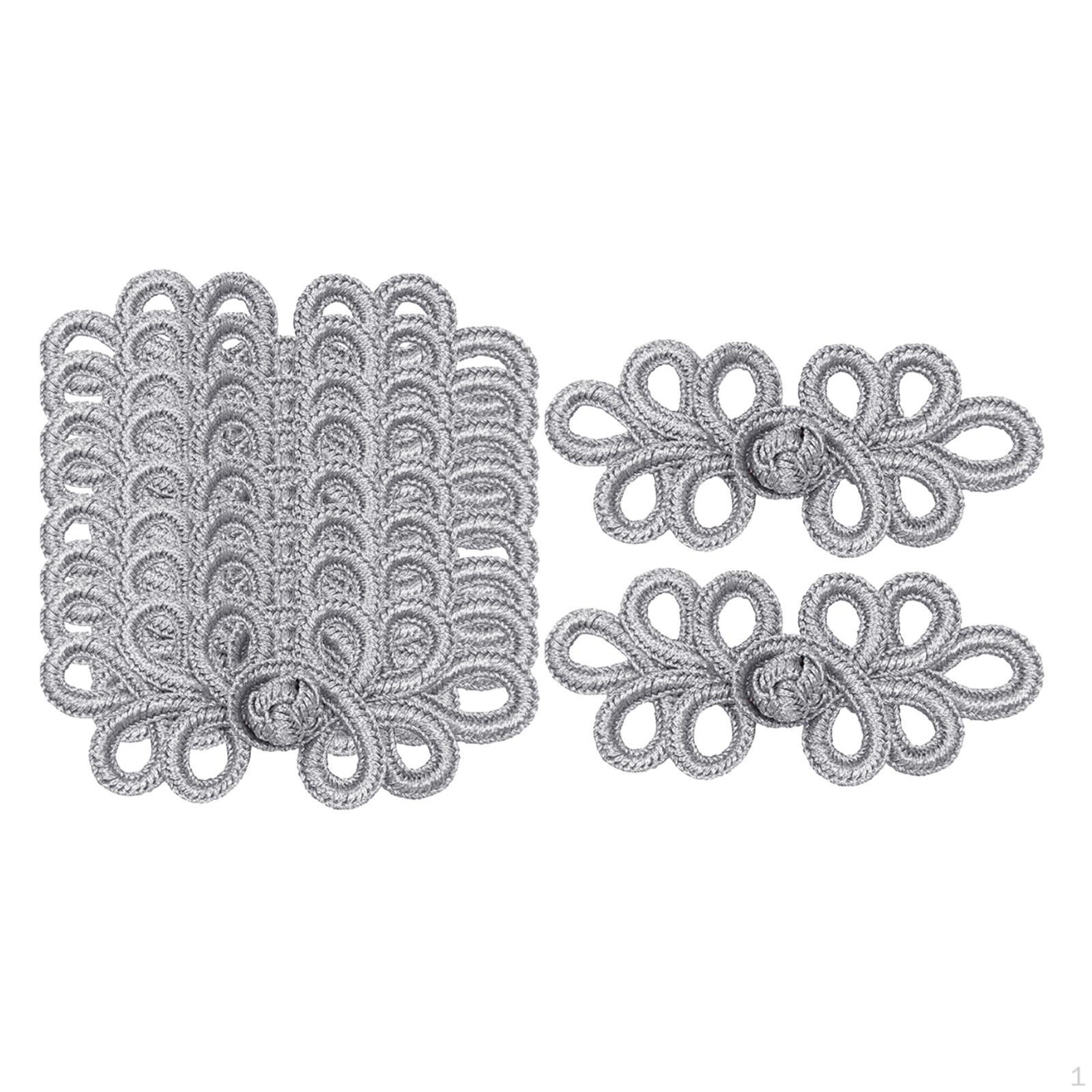 Chinese Knot Frog Buttons for Sewing And Crafts срібний
Chinese Knot Frog Buttons for Sewing And Crafts срібний