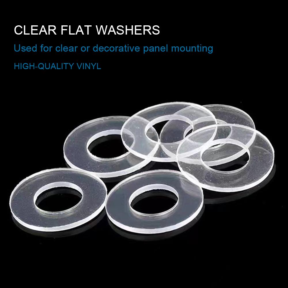 Nylon Clear Flat Washer 1.2mm-12mm Transparent Gasket Sealing Washer PVC Plastic Washer Spacer for Shower Door Handle Water Pipe M1.2x2.5x0.3 100pcs
Nylon Clear Flat Washer 1.2mm-12mm Transparent Gasket Sealing Washer PVC Plastic Washer Spacer for Shower Door Handle Water Pipe M1.2x2.5x0.3 100pcs