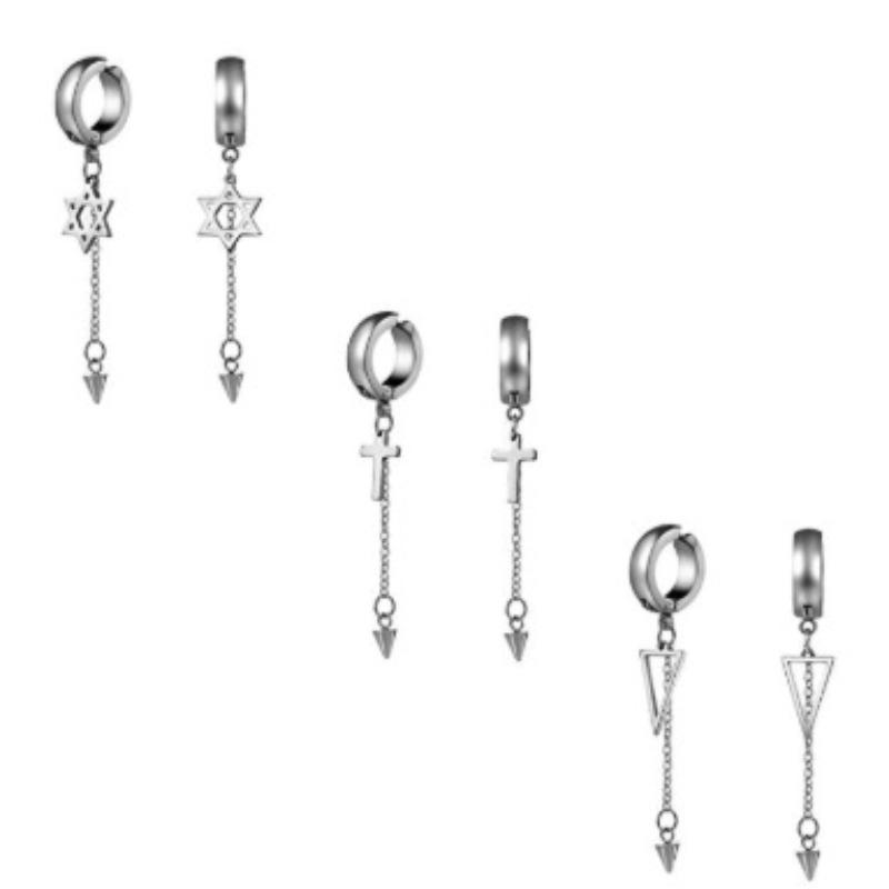 Personalised Cross Tassel Chain Earrings Without Pierced Earrings Silver Crosses 1 Pair
Personalised Cross Tassel Chain Earrings Without Pierced Earrings Silver Crosses 1 Pair