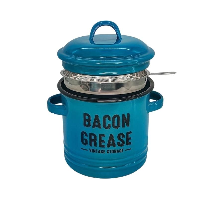 Bacons Grease Container with Strainer and Spoon Seasoning Jar with Double Handles Multifunctional Kitchen Gadget синий
Bacons Grease Container with Strainer and Spoon Seasoning Jar with Double Handles Multifunctional Kitchen Gadget синий