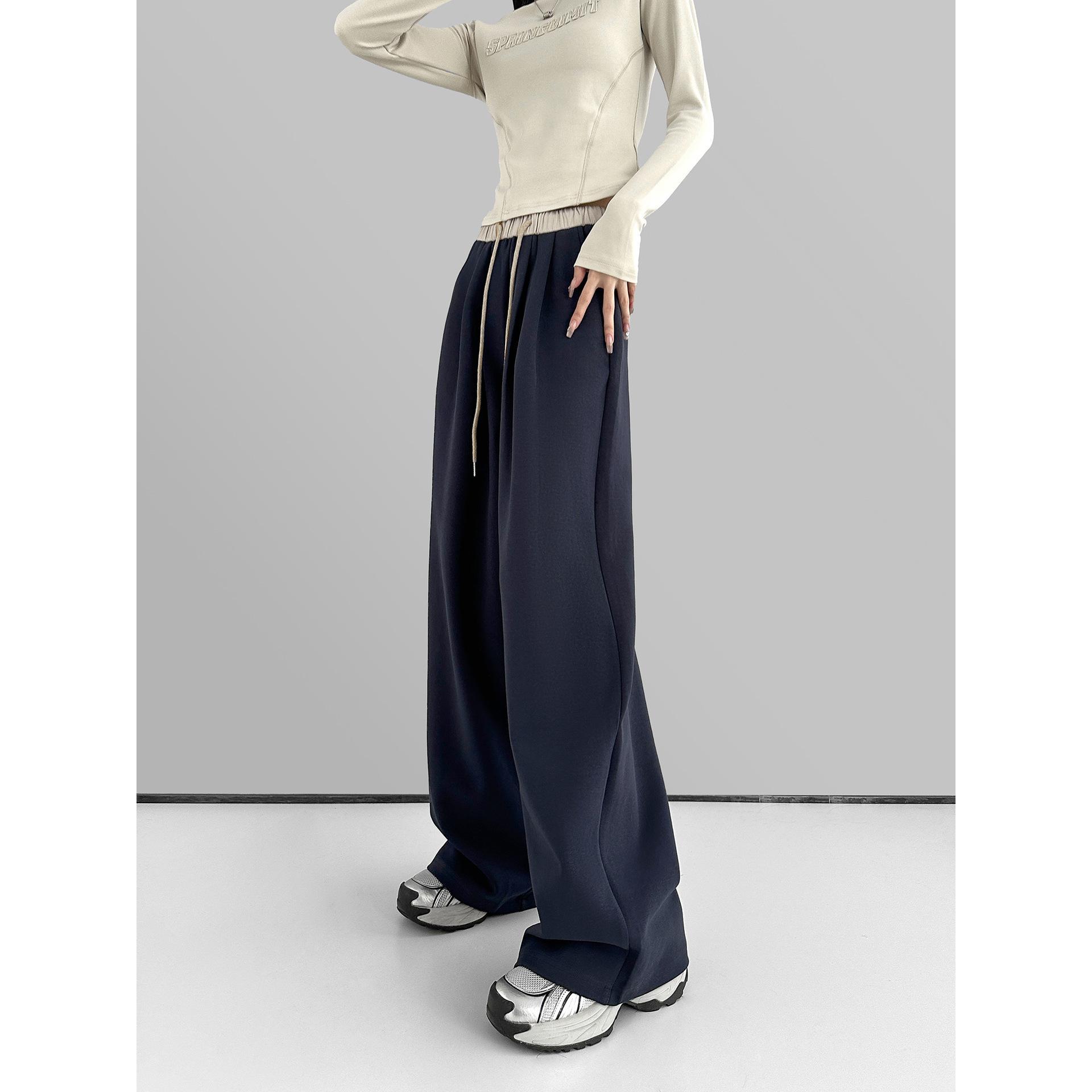 Black Sweatpants for Female In Spring and Autumn Relaxed Fit Casual Wear Thickened Sweatpants Tall and Long Knitted Wide-leg Bottoms B Practical Use S
Black Sweatpants for Female In Spring and Autumn Relaxed Fit Casual Wear Thickened Sweatpants Tall and Long Knitted Wide-leg Bottoms B Practical Use S