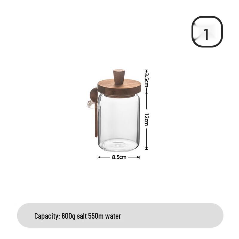 High Borosilicate Glass Spice Jar with Wooden Lid and Spoon
High Borosilicate Glass Spice Jar with Wooden Lid and Spoon