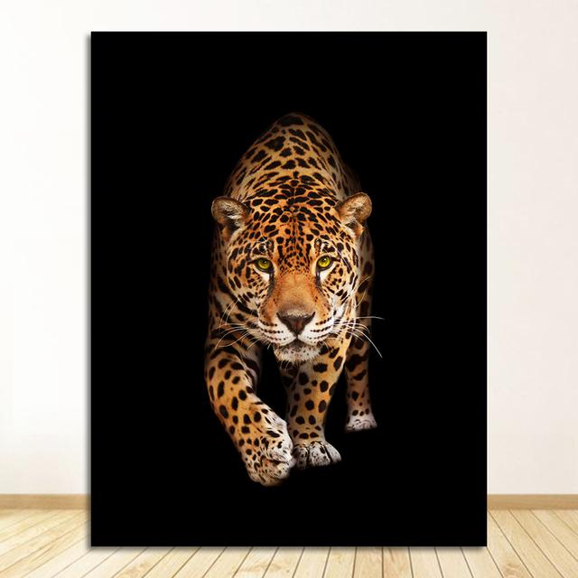 Современный домашний декор, настенные панно для гостиной, HD печать на холсте, картины маслом, произведения искусства для спальни, 1 шт., дикие животные, леопард 21cm×30cm NoFrame
