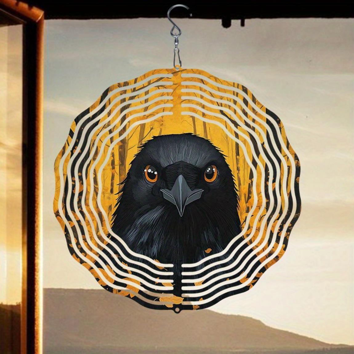 Metal Wind Chime with Crow and Autumn Leaves Design 360 Degree Spinning Hook Durable Outdoor Decor for Garden Patio Yard Indoor Hanging
Metal Wind Chime with Crow and Autumn Leaves Design 360 Degree Spinning Hook Durable Outdoor Decor for Garden Patio Yard Indoor Hanging