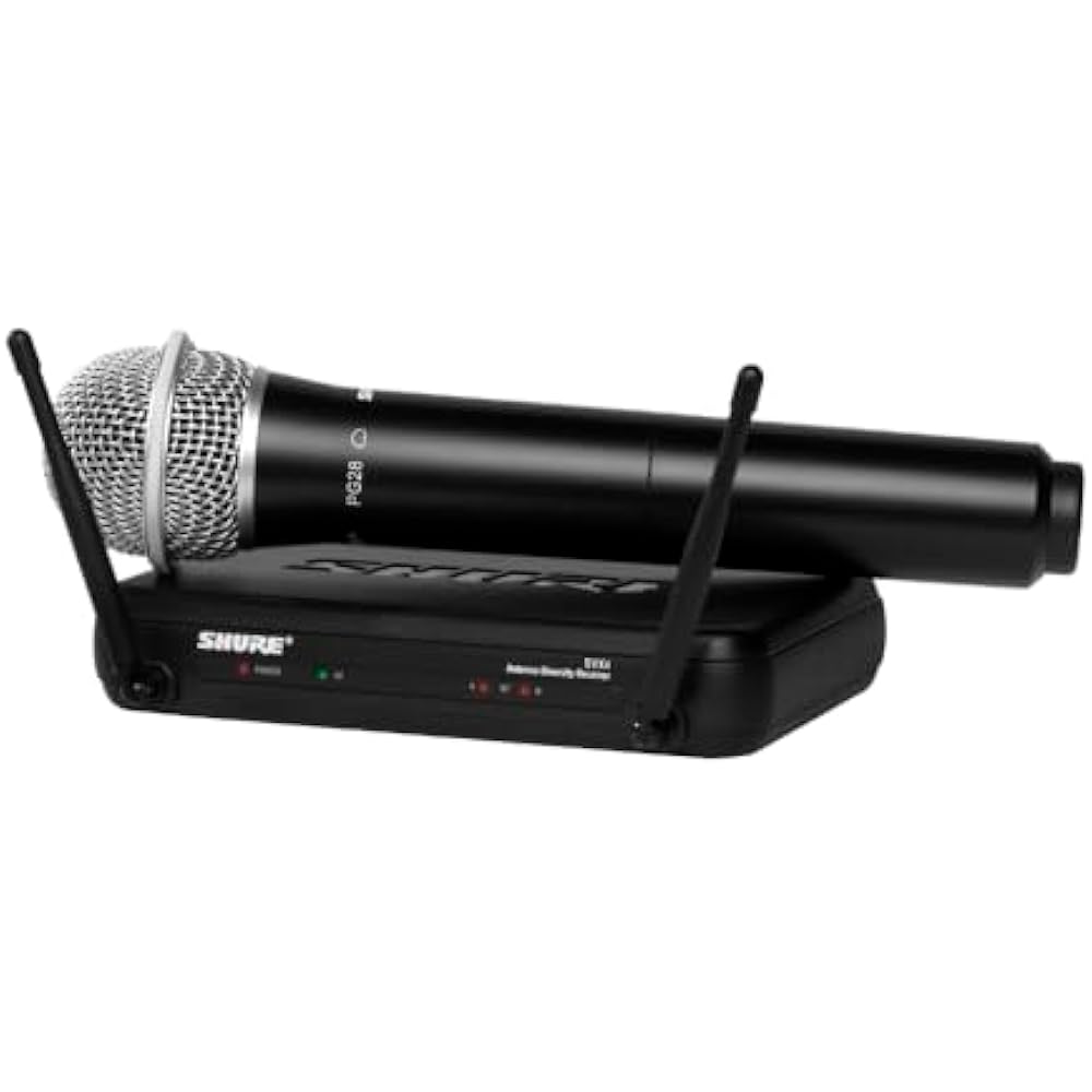 SHURE Sure SVX24/PG58 Wireless System: B-band SVX2/PG58 Handheld Dynamic Microphone SVX4 Receiver...
SHURE Sure SVX24/PG58 Wireless System: B-band SVX2/PG58 Handheld Dynamic Microphone SVX4 Receiver...