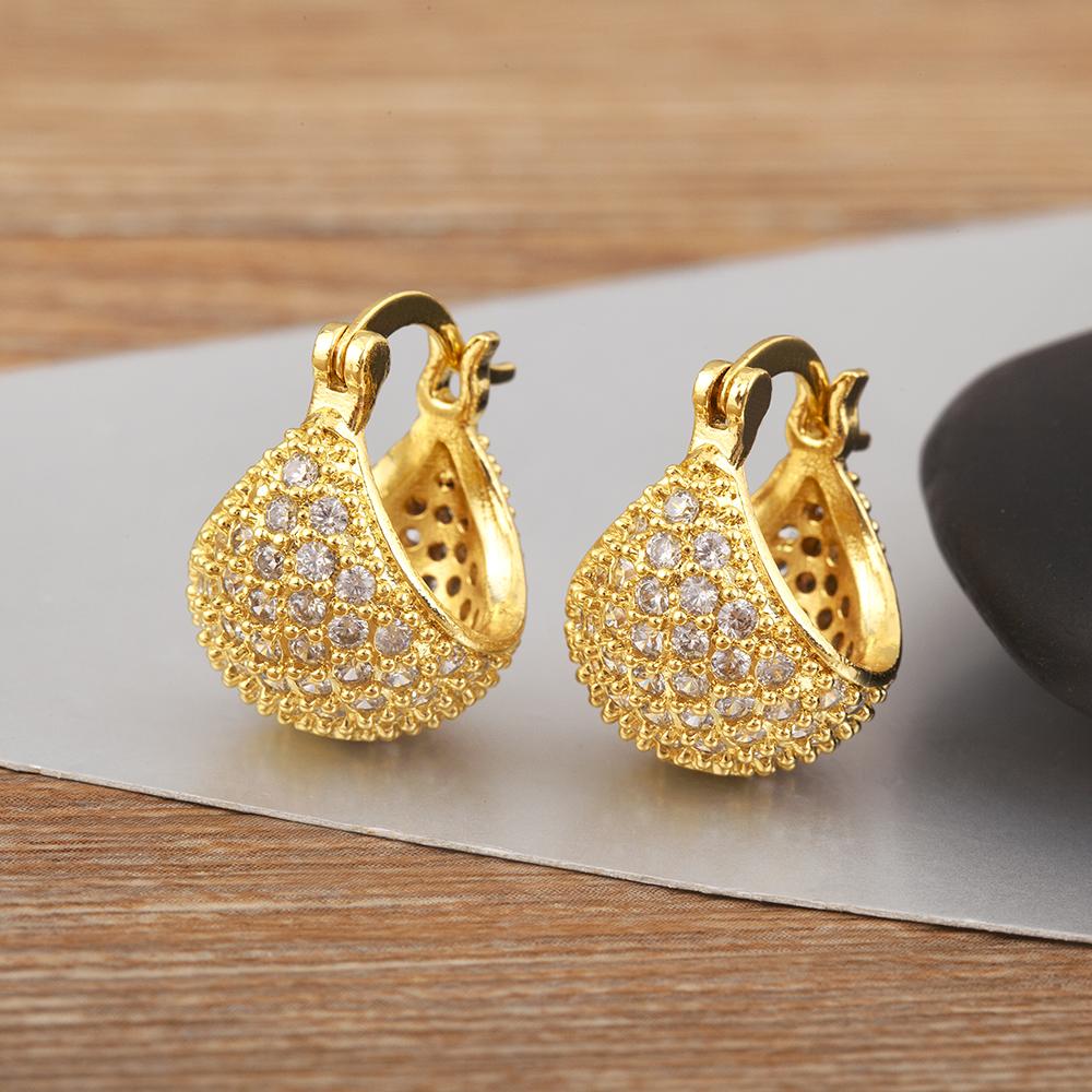 Nidin New Trendy Semi-circular/Square Shape Zircon Irregular Geometric Charm Earrings For Women Luxury Ear Jewelry Accessories
Nidin New Trendy Semi-circular/Square Shape Zircon Irregular Geometric Charm Earrings For Women Luxury Ear Jewelry Accessories