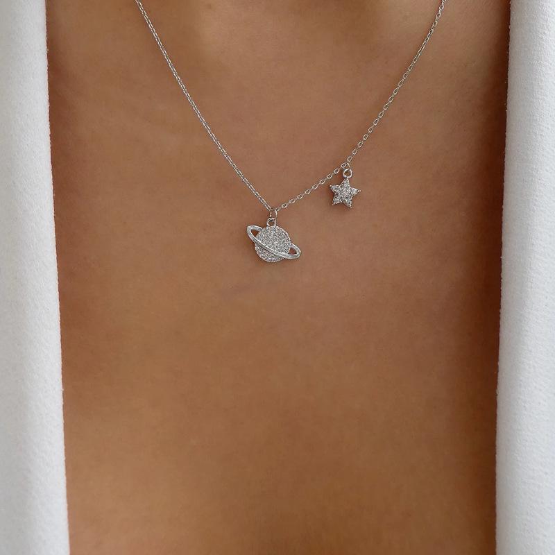Star and Moon Little Universe Necklace: Niche Creative Choker for Women in European and American Style
Star and Moon Little Universe Necklace: Niche Creative Choker for Women in European and American Style