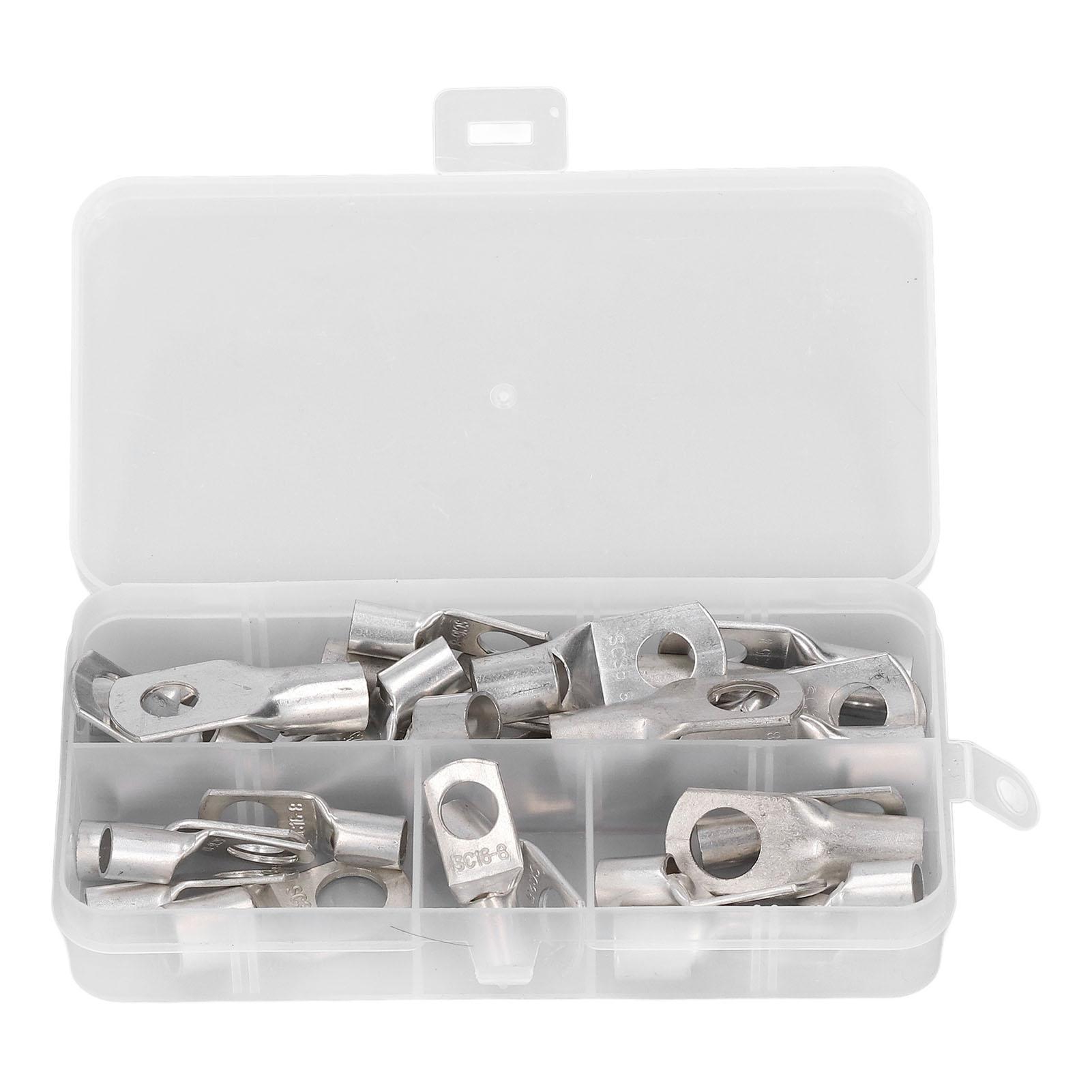30Pcs Heavy Duty Wire Lugs SC16 SC25 SC35 Assorted Tinned Copper Eyelets Tubular SC Ring Terminals
30Pcs Heavy Duty Wire Lugs SC16 SC25 SC35 Assorted Tinned Copper Eyelets Tubular SC Ring Terminals