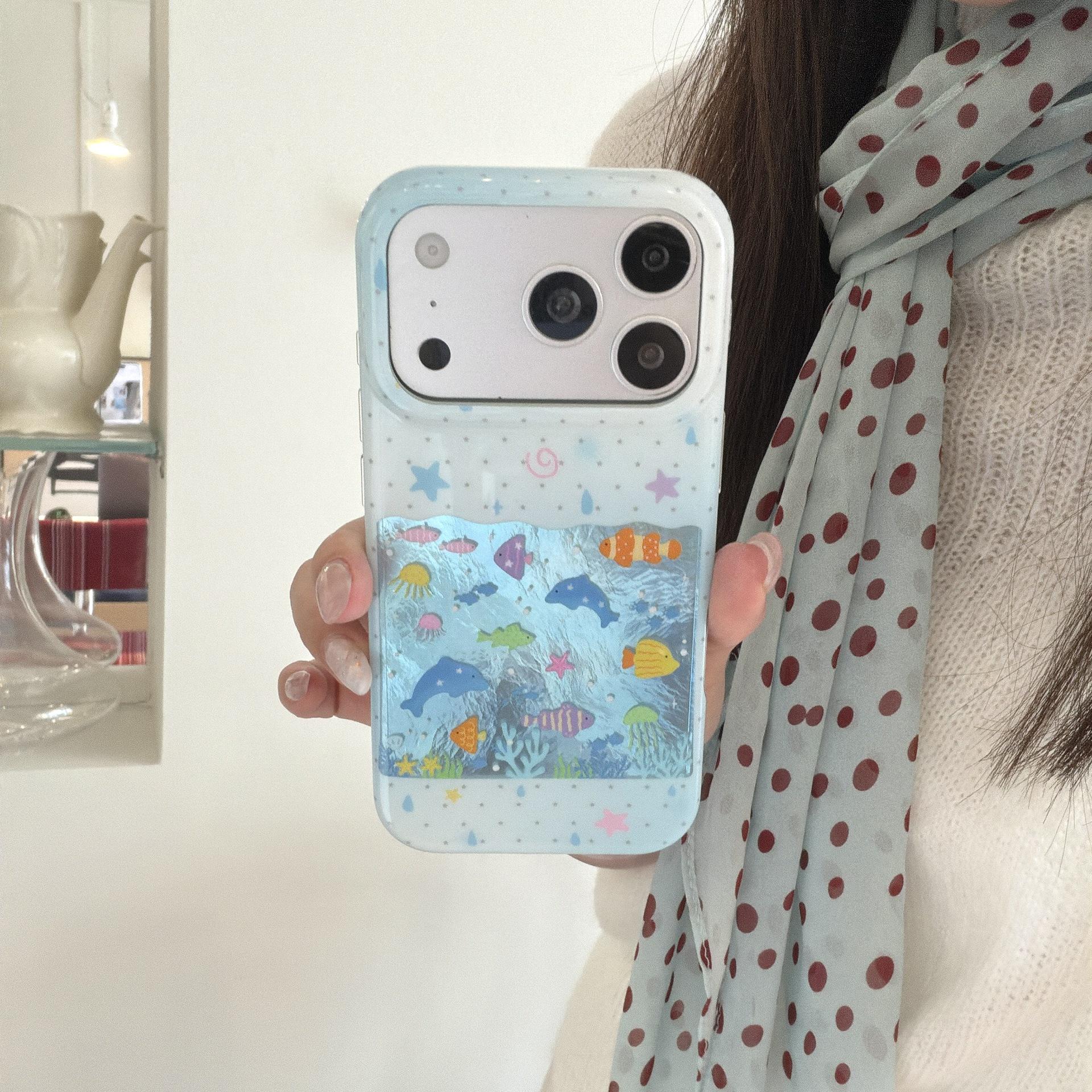Niche Summer Polka Dot iPhone Pro Max Case for 15/16/17 Models (Ocean World) iPhone 15
Niche Summer Polka Dot iPhone Pro Max Case for 15/16/17 Models (Ocean World) iPhone 15