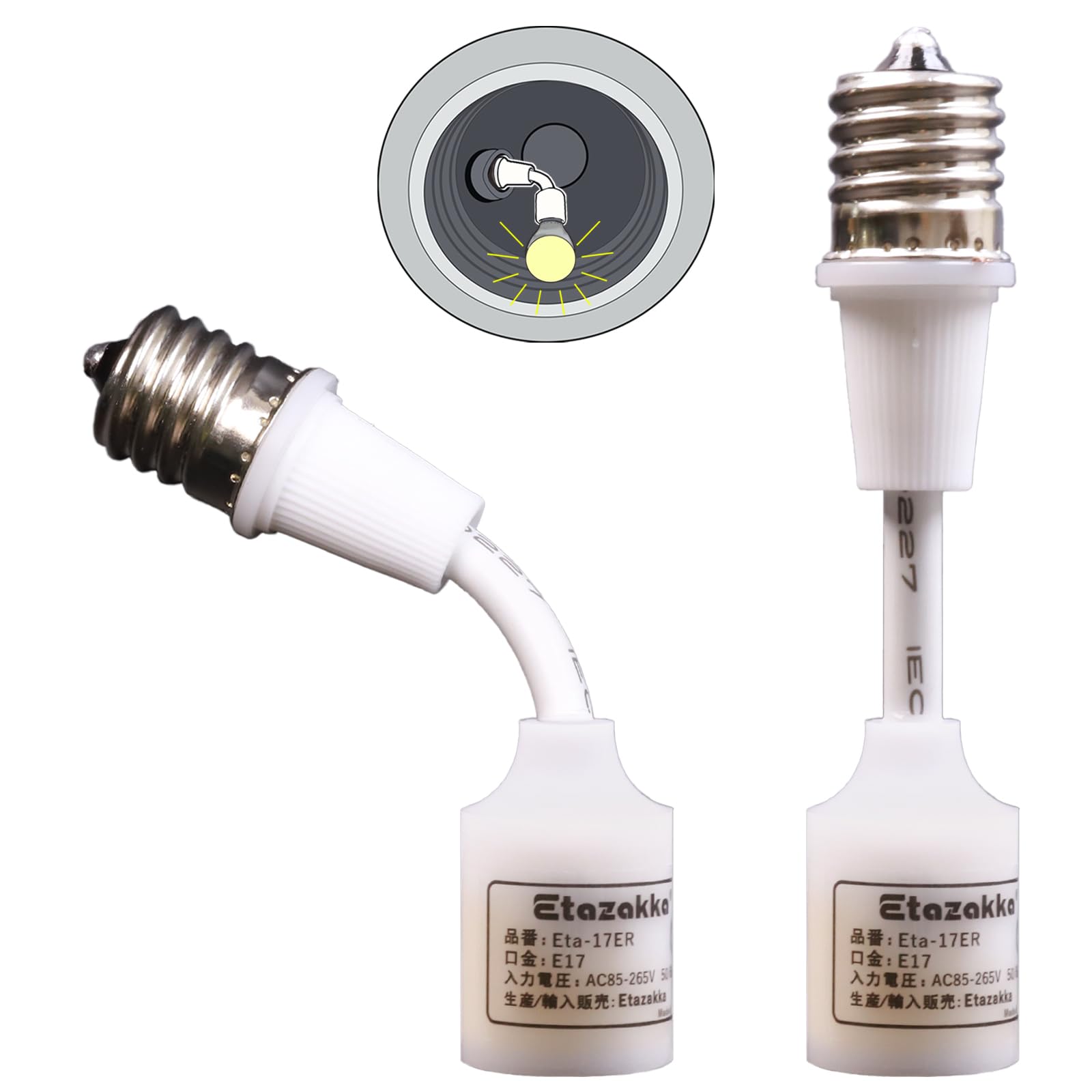 e17 diagonal conversion socket E17 extension socket E17 conversion socket for diagonal downlight E17 extension base adapter Easy installation No
e17 diagonal conversion socket E17 extension socket E17 conversion socket for diagonal downlight E17 extension base adapter Easy installation No