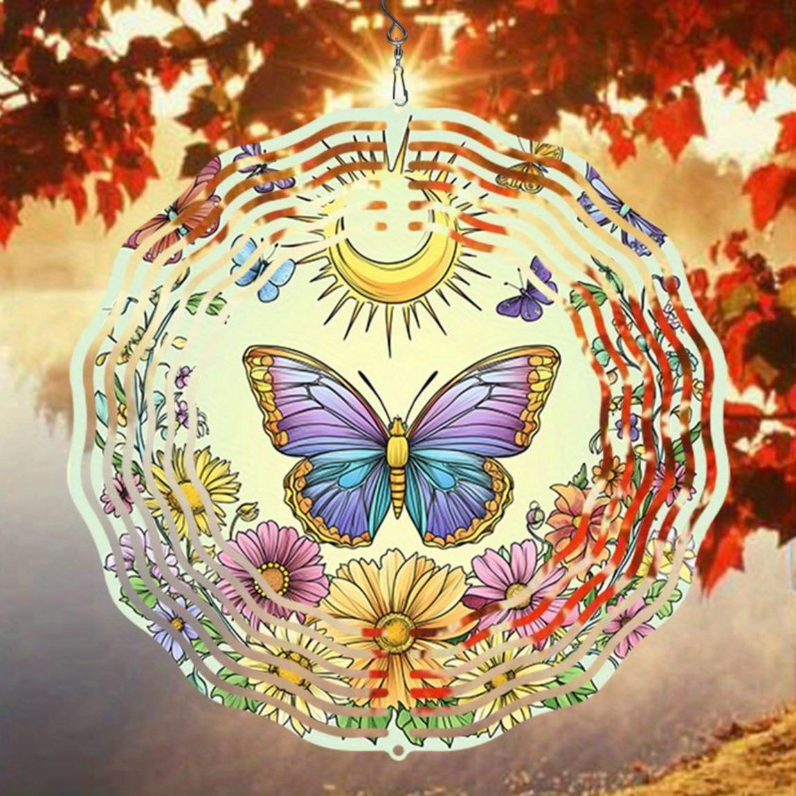 Moon and Butterfly Metal Wind Chime Outdoor Hanging Decor with Vibrant Floral Design Perfect for Christmas Thanksgiving Gift No Electricity Needed
Moon and Butterfly Metal Wind Chime Outdoor Hanging Decor with Vibrant Floral Design Perfect for Christmas Thanksgiving Gift No Electricity Needed