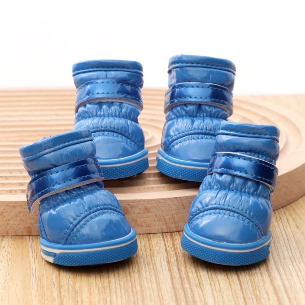 4pcs/set Anti Slip Dogs Warm Leather Shoes Waterproof Dog Non-slip Boots Autumn L серебряный
4pcs/set Anti Slip Dogs Warm Leather Shoes Waterproof Dog Non-slip Boots Autumn L серебряный