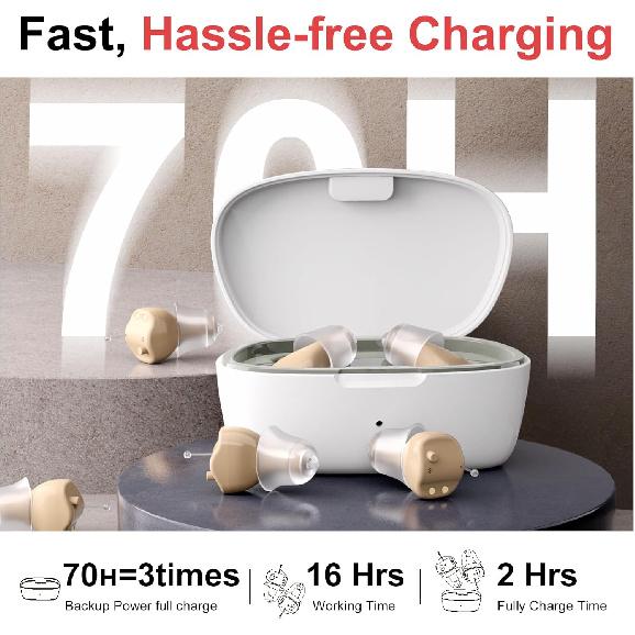 Hearing Aids for Seniors, Invisible Hearing Amplifiers with Noise Cancelling, Rechargeable Hearing Aids for Severe Hearing Loss Adults, Comfort синий
Hearing Aids for Seniors, Invisible Hearing Amplifiers with Noise Cancelling, Rechargeable Hearing Aids for Severe Hearing Loss Adults, Comfort синий