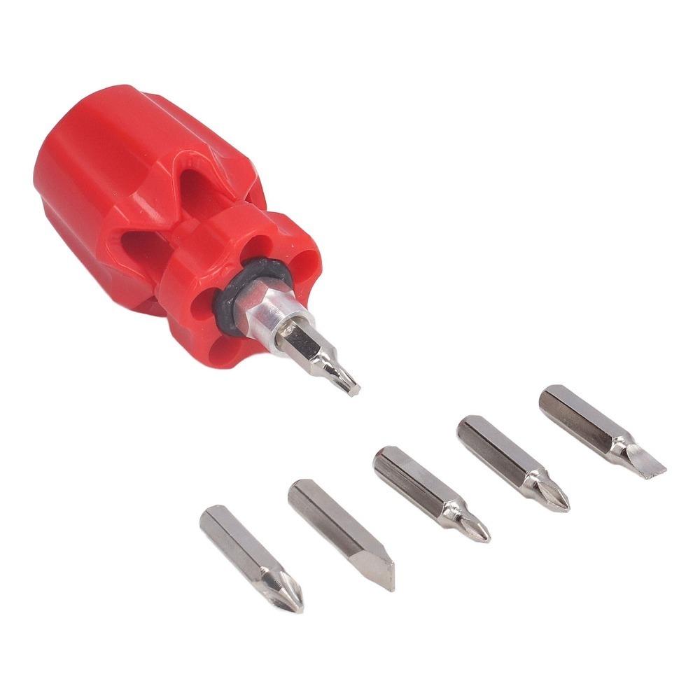 6-in-1 Screwdriver Set Stubby/Short Hand Tool Screwdriver Home Repair & Maintenance -
6-in-1 Screwdriver Set Stubby/Short Hand Tool Screwdriver Home Repair & Maintenance -