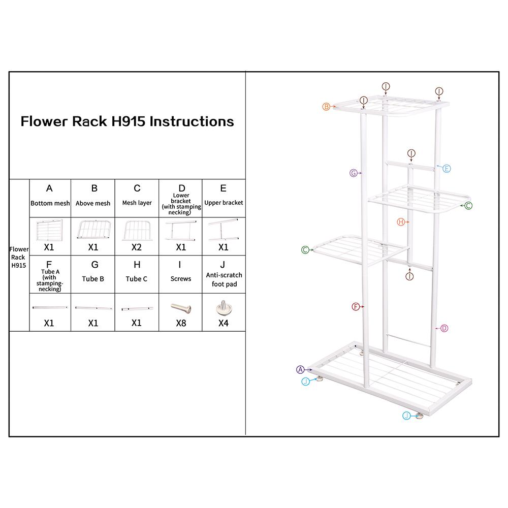 4-Tier Display Shelf Flower Pots Rack Plant Stand Potting Ladder Planter Stand Heavy Duty Storage Shelving Rack for Potted Plants
4-Tier Display Shelf Flower Pots Rack Plant Stand Potting Ladder Planter Stand Heavy Duty Storage Shelving Rack for Potted Plants