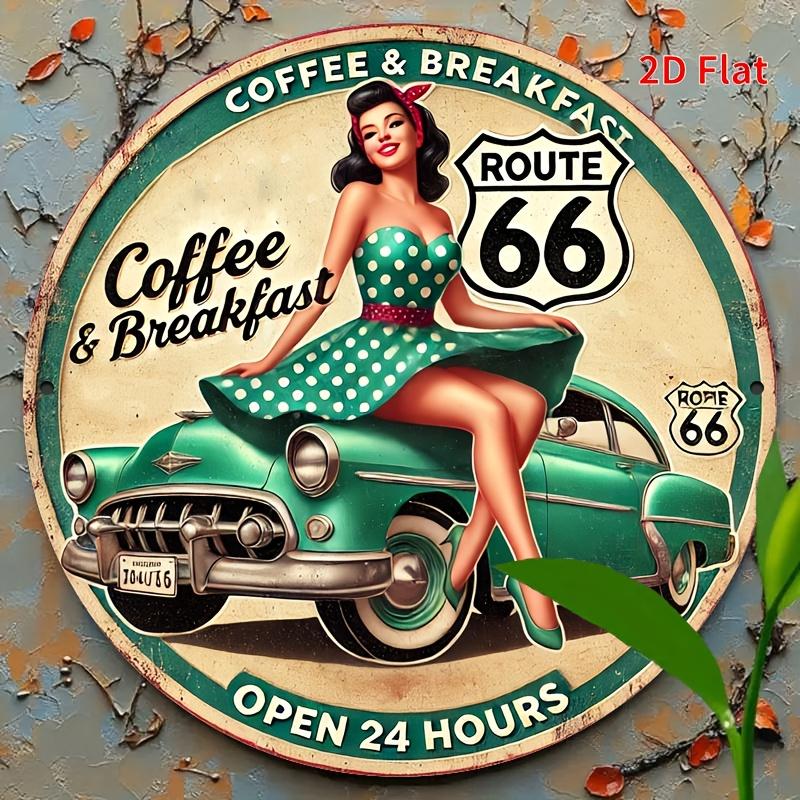 Vintage Route 66 Coffee & Breakfast Aluminum Sign чистый
Vintage Route 66 Coffee & Breakfast Aluminum Sign чистый