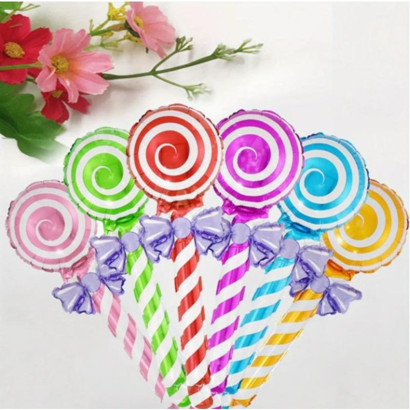 12/24-piece set of lollipop aluminum film balloons, beautiful lollipop balloons, suitable for birthday parties, festival parties and theme parties
12/24-piece set of lollipop aluminum film balloons, beautiful lollipop balloons, suitable for birthday parties, festival parties and theme parties