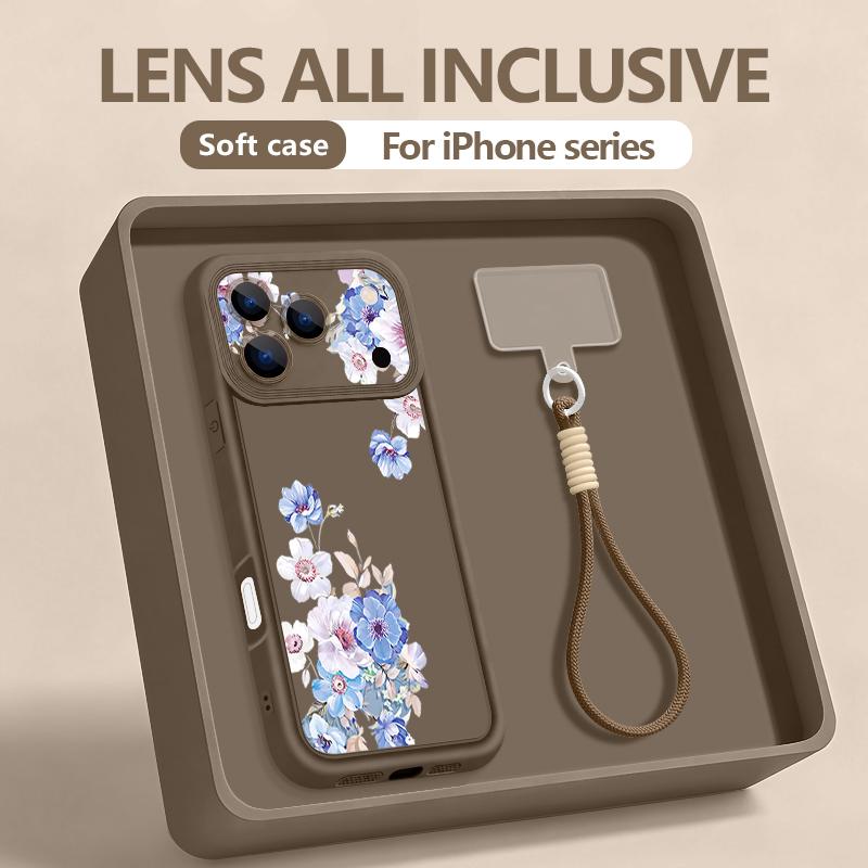 Purple Flowers Printed Lanyard Phone Case For iPhone 17 Pro Max Air 16E 16 14 15 Pro 12 13 Pro Max 11 Soft TPU Wrist Strap Cover iPhone 15
Purple Flowers Printed Lanyard Phone Case For iPhone 17 Pro Max Air 16E 16 14 15 Pro 12 13 Pro Max 11 Soft TPU Wrist Strap Cover iPhone 15