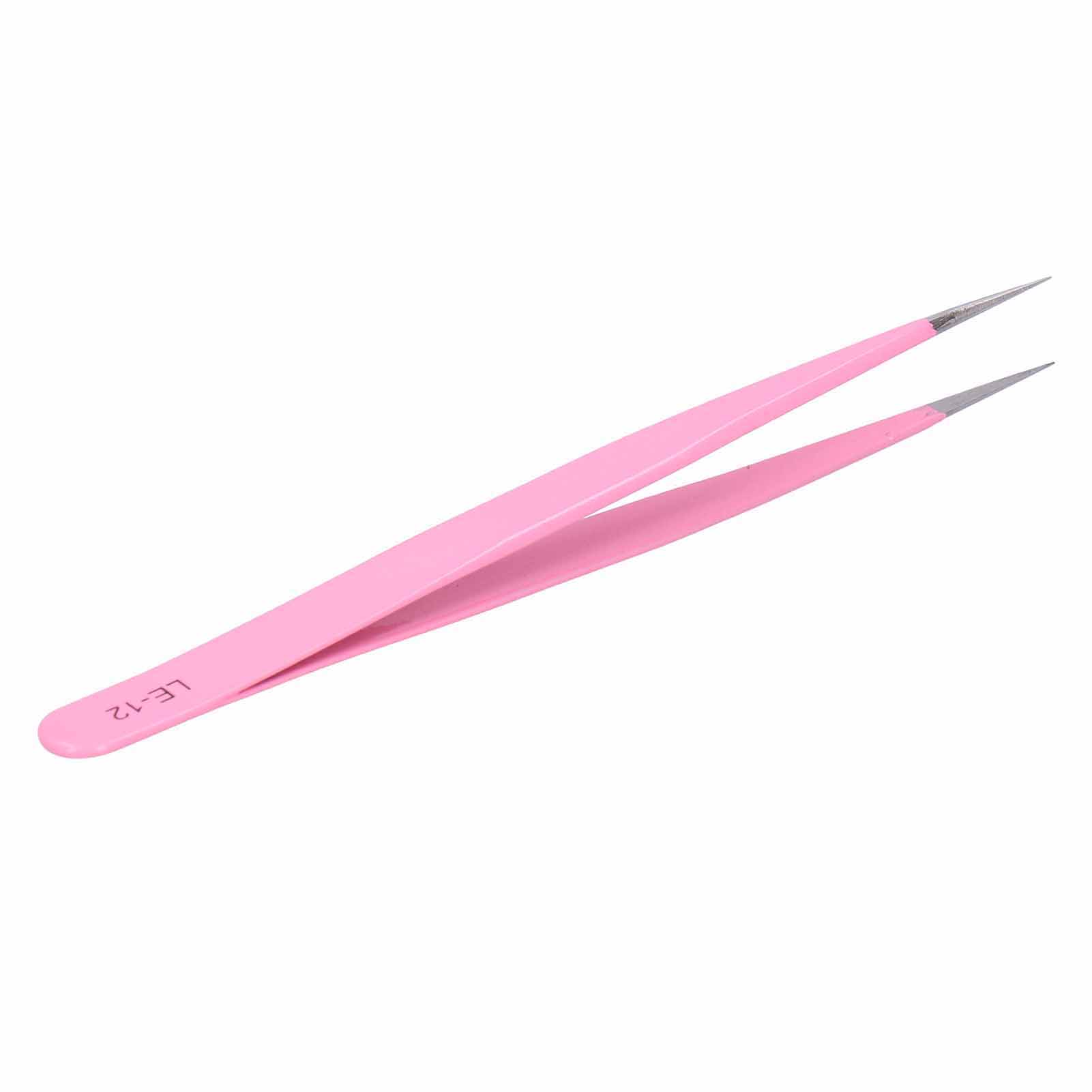 Lash Tweezers Stainless Steel False Eyelashes Tweezer for Eyelashes Extension PinkLE‑12 Straight
Lash Tweezers Stainless Steel False Eyelashes Tweezer for Eyelashes Extension PinkLE‑12 Straight
