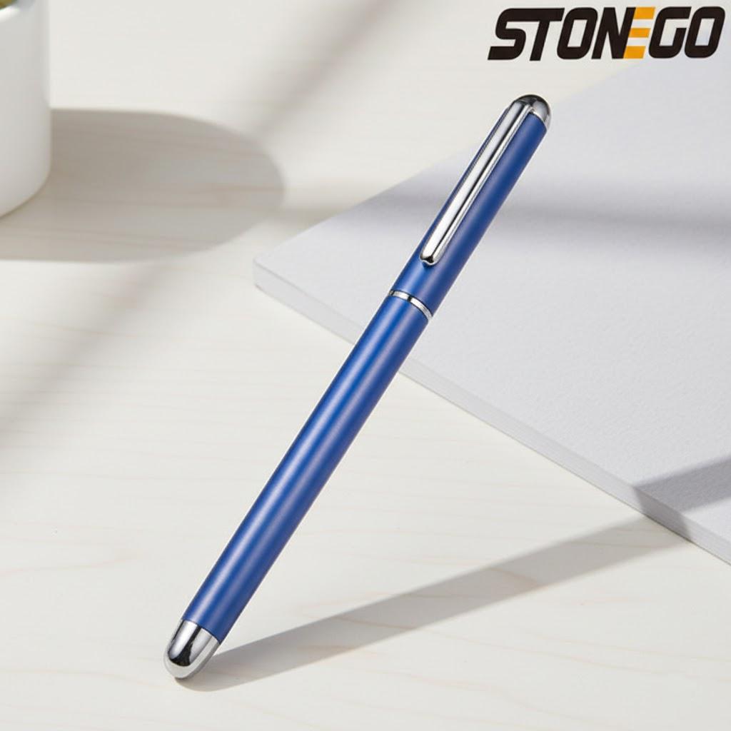 STONEGO Rollerball Pen Black Ink 1.0mm Medium Point Smooth Writing Ballpoint Pen Stainless Steel Gel Pen Office School Supplies синий
STONEGO Rollerball Pen Black Ink 1.0mm Medium Point Smooth Writing Ballpoint Pen Stainless Steel Gel Pen Office School Supplies синий