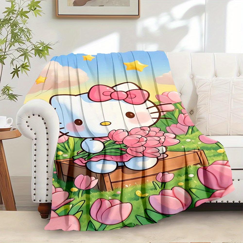 1pc Hello Kitty, Flowers, SpringDigital Print Fleece Blanket - Contemporary Style, Suitable for All Seasons, Perfect for Home, Travel, or Ca 130x150cm
1pc Hello Kitty, Flowers, SpringDigital Print Fleece Blanket - Contemporary Style, Suitable for All Seasons, Perfect for Home, Travel, or Ca 130x150cm