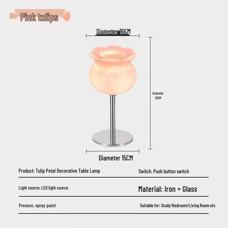 Oeny Pink Tulip Desktop Decorative Table Lamp
Oeny Pink Tulip Desktop Decorative Table Lamp