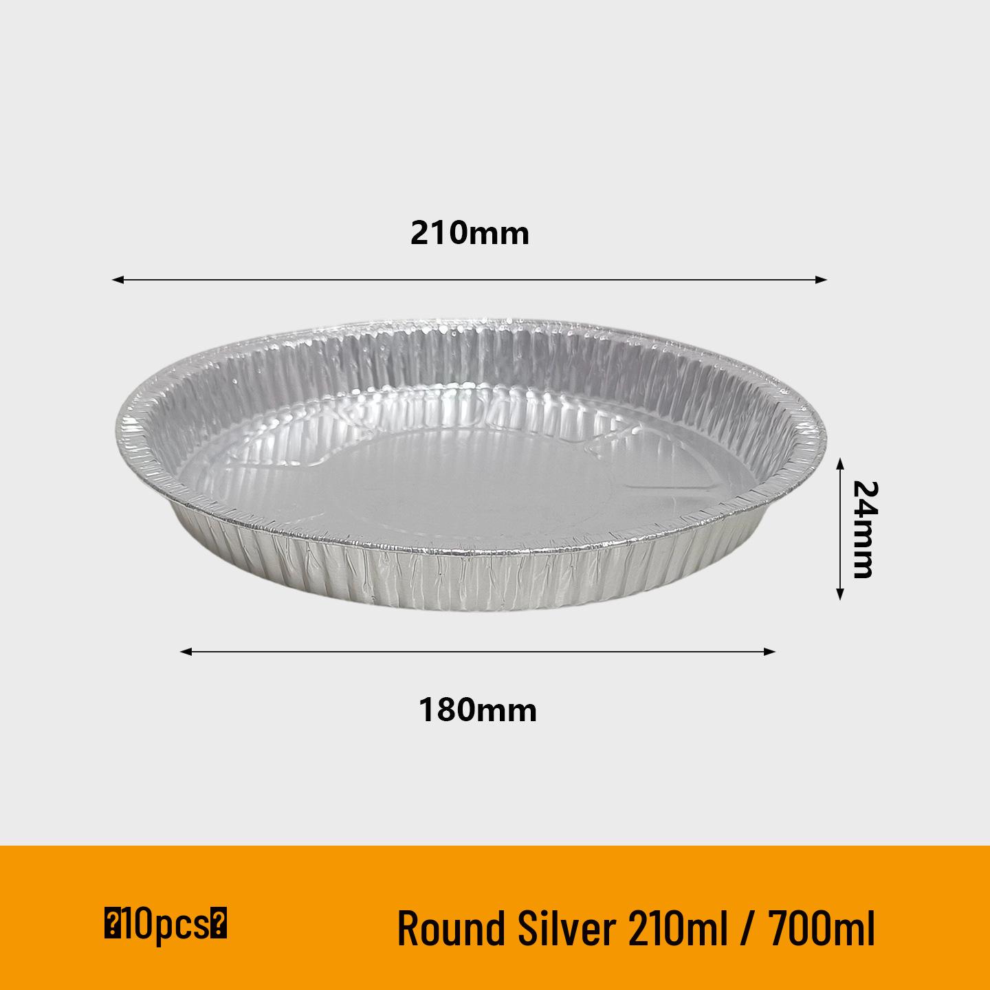 Round Shallow Aluminum Foil Pan: Oven-Safe for Cake, Eggs, Pancakes, BBQ, and More.
Round Shallow Aluminum Foil Pan: Oven-Safe for Cake, Eggs, Pancakes, BBQ, and More.