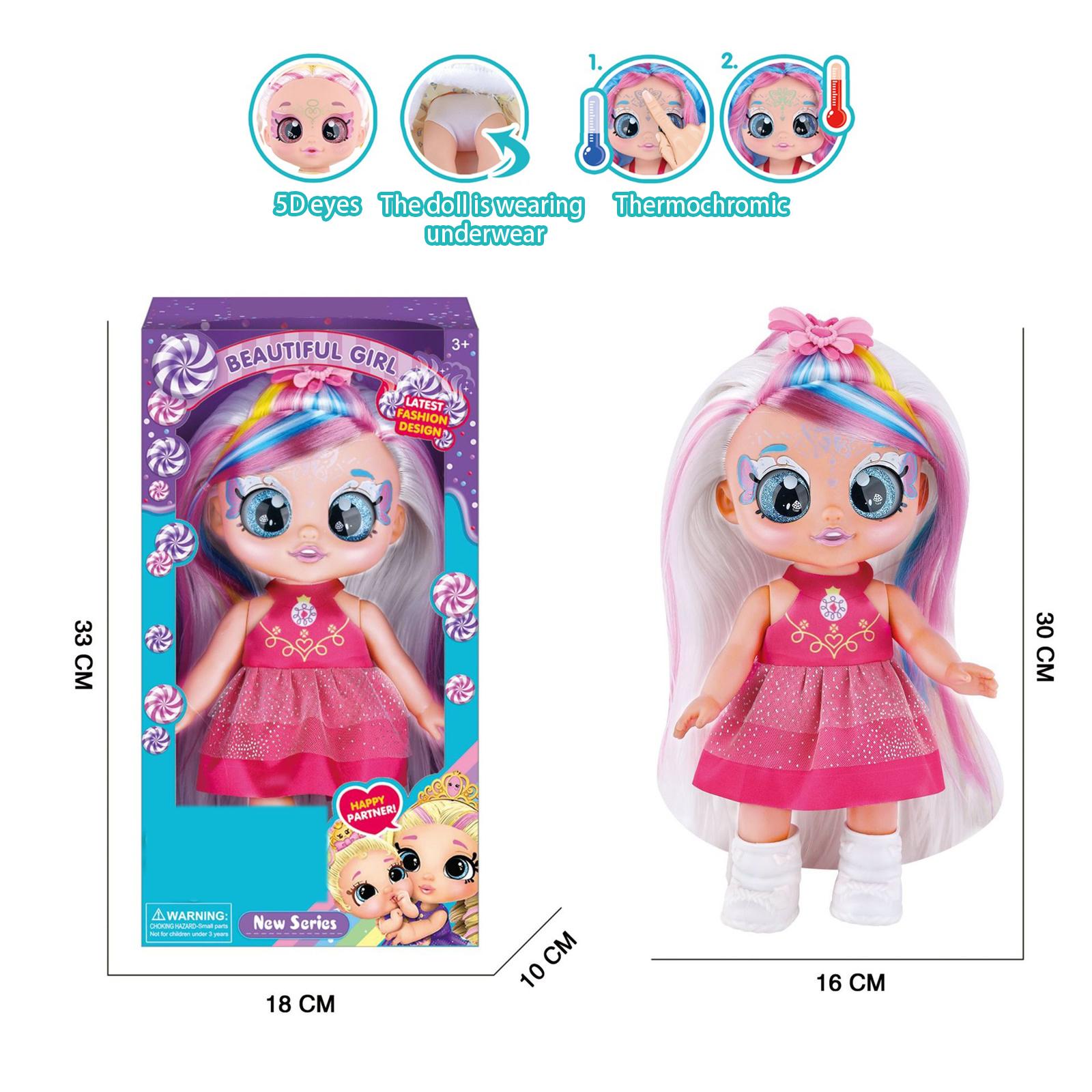 Sweetheart Doll Featuring A Musical Theme Song, Color-Changing Via Temperature, And 5D Eyes One Size
Sweetheart Doll Featuring A Musical Theme Song, Color-Changing Via Temperature, And 5D Eyes One Size