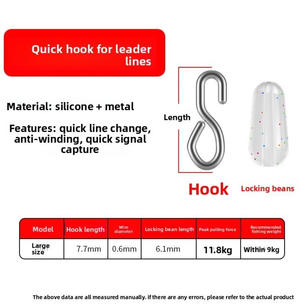 100Pcs/lot Rolling Design Fishing Swivels Snap Type Fast Link Snap Rolling Connector Durable Material Fast Link
100Pcs/lot Rolling Design Fishing Swivels Snap Type Fast Link Snap Rolling Connector Durable Material Fast Link