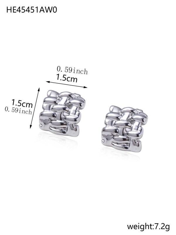 CARLIDANA Fashion Texture Stripe Square Hoops Multi Colored Cubic Zirconia Earrings Stainless Steel Jewelry Women Waterproof
CARLIDANA Fashion Texture Stripe Square Hoops Multi Colored Cubic Zirconia Earrings Stainless Steel Jewelry Women Waterproof