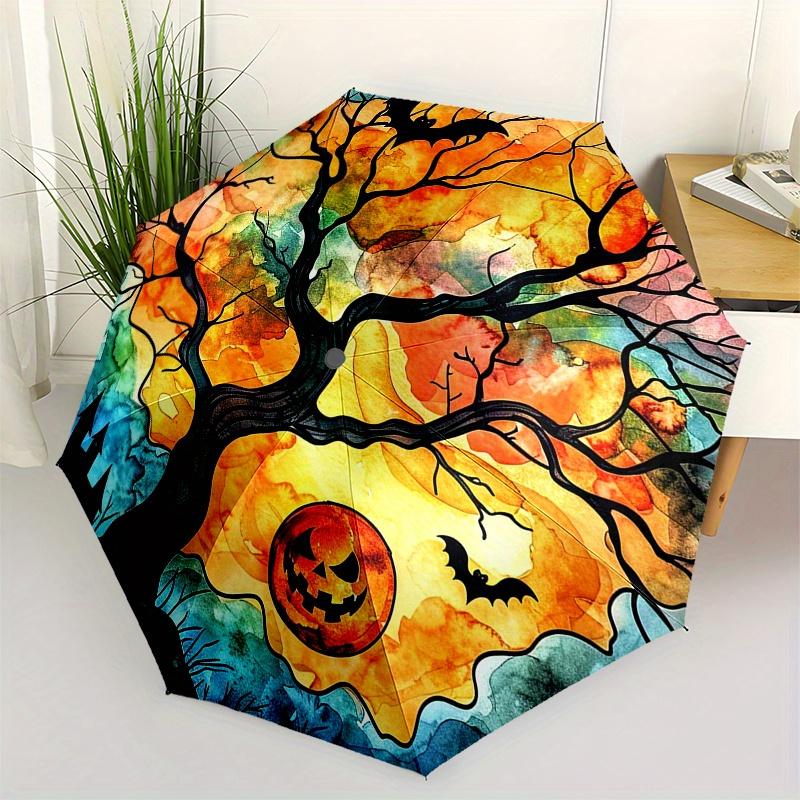 Halloween Tree with Jack-o -lantern and Bats Watercolor PrintUmbrella, Portable 3-Fold Compact Umbrella,Christmas Gift ES599
Halloween Tree with Jack-o -lantern and Bats Watercolor PrintUmbrella, Portable 3-Fold Compact Umbrella,Christmas Gift ES599