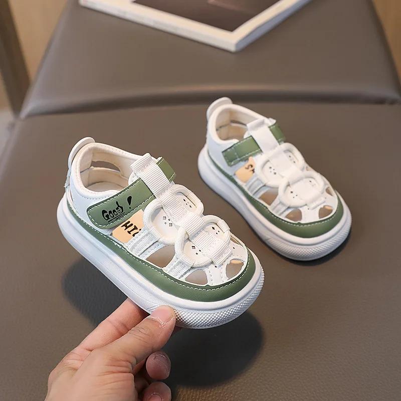 Summer Children Shoes Boys Soft Soles Beach Shoes Girl Baby Closed Toe Anti-kick Kids Sandal Summer Platform Sandals H01252 22 зелений
Summer Children Shoes Boys Soft Soles Beach Shoes Girl Baby Closed Toe Anti-kick Kids Sandal Summer Platform Sandals H01252 22 зелений