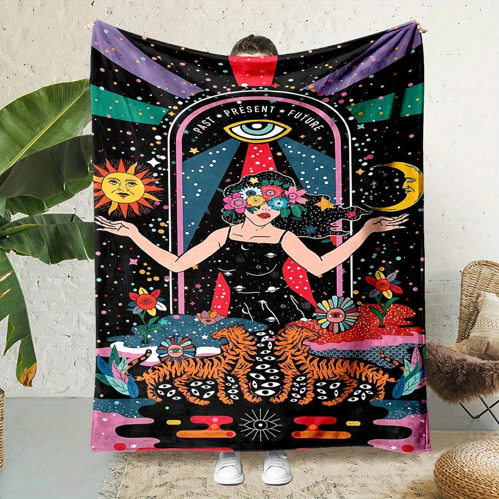 Mandala Tiger Eye Sun Moon Flannel Throw Blanket Soft Reversible All Season Home Office Travel Gift 75x100cm
Mandala Tiger Eye Sun Moon Flannel Throw Blanket Soft Reversible All Season Home Office Travel Gift 75x100cm