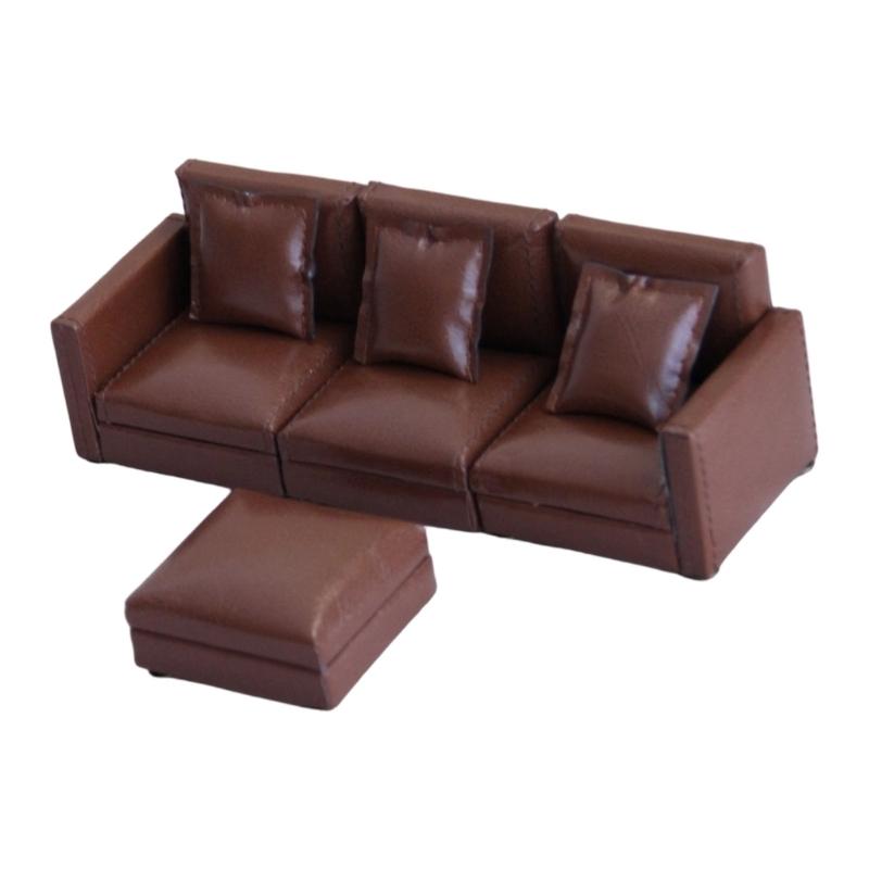 Living Room Sofa Set 1/12 Scale Wooden Base Cloth Covered Mini Furniture for Doll House Accessories and Collectibles коричневий
Living Room Sofa Set 1/12 Scale Wooden Base Cloth Covered Mini Furniture for Doll House Accessories and Collectibles коричневий