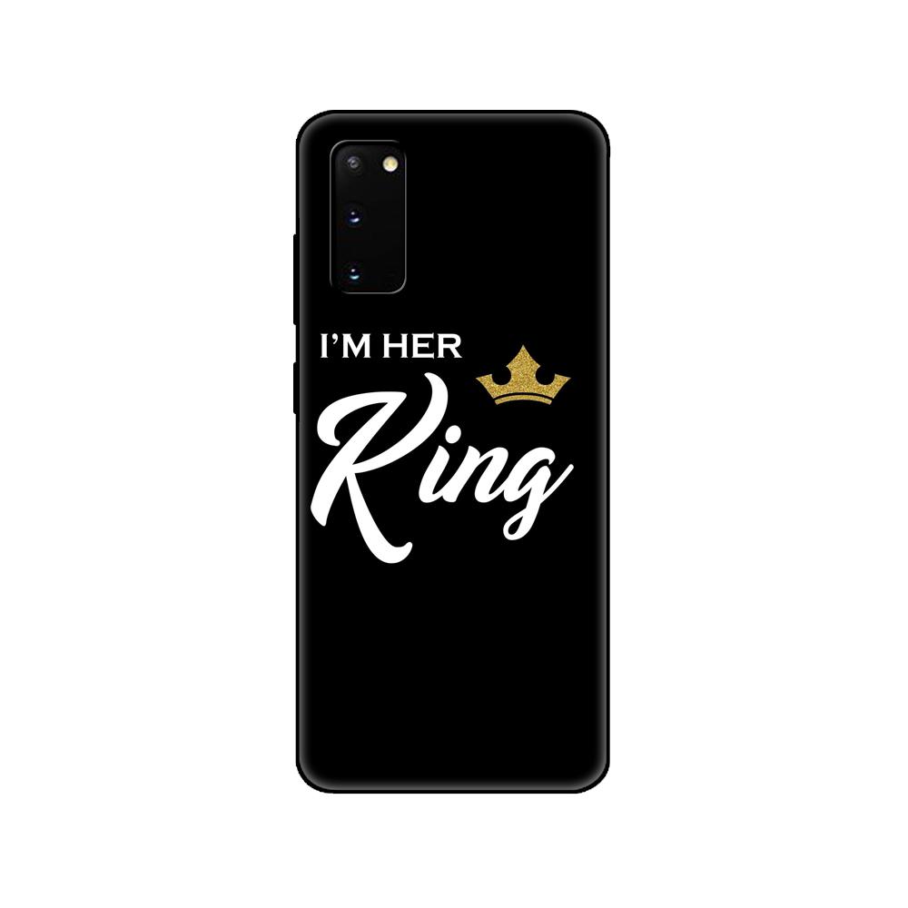 Черный чехол из ТПУ для Samsung Galaxy S20/S20 PLUS/S20 ultra/S20+/S20FE задняя крышка King Queen Lovers пара Samsung S20 PLUS
Черный чехол из ТПУ для Samsung Galaxy S20/S20 PLUS/S20 ultra/S20+/S20FE задняя крышка King Queen Lovers пара Samsung S20 PLUS