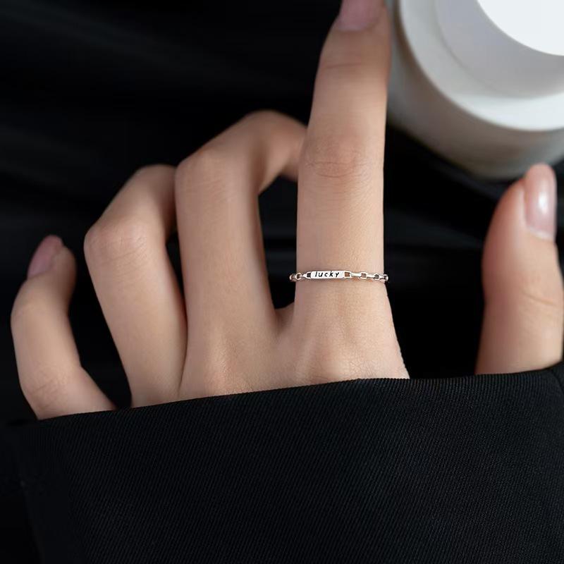 Ring New Lucky Letter Lucky Ring Women s Fashion Personality Ins Style Niche Design Sense Open
Ring New Lucky Letter Lucky Ring Women s Fashion Personality Ins Style Niche Design Sense Open