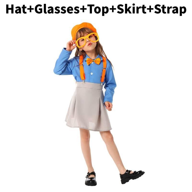 Детский костюм Blippi для вечеринки в честь Всемирной недели книги с полиэстеровой тканью для детей от 3 до 8 лет Girl,L
Детский костюм Blippi для вечеринки в честь Всемирной недели книги с полиэстеровой тканью для детей от 3 до 8 лет Girl,L