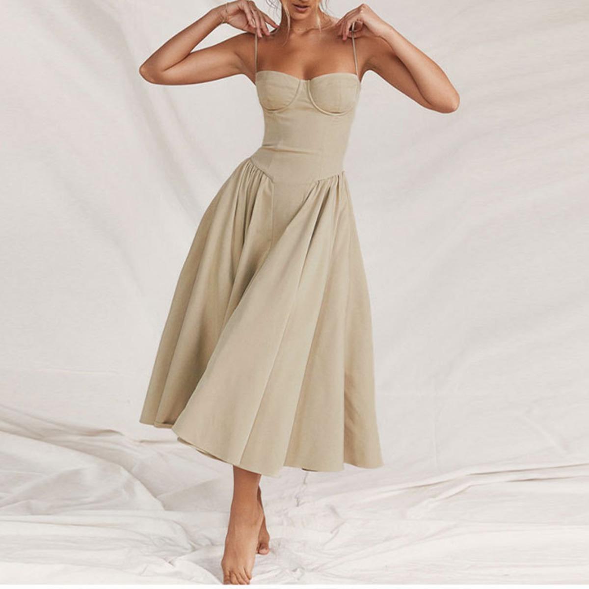Summer Women Strapless Tube Dress Sexy Slim Waist Red Suspender Dress Fashion European American Hot Style S абрикосовый
Summer Women Strapless Tube Dress Sexy Slim Waist Red Suspender Dress Fashion European American Hot Style S абрикосовый