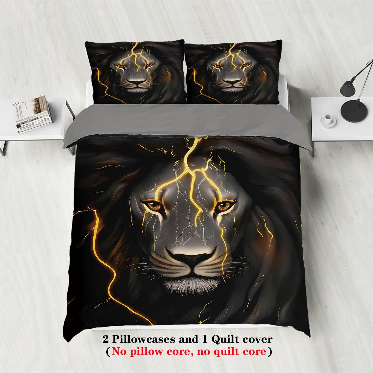 3pcs Animals Duvet Cover Set King Size Lion Theme Series Duvet Cover Set for Teens Adults Wildlife Duvet Cover for Bedroom Hotel 135x200cm-EU-Single
3pcs Animals Duvet Cover Set King Size Lion Theme Series Duvet Cover Set for Teens Adults Wildlife Duvet Cover for Bedroom Hotel 135x200cm-EU-Single