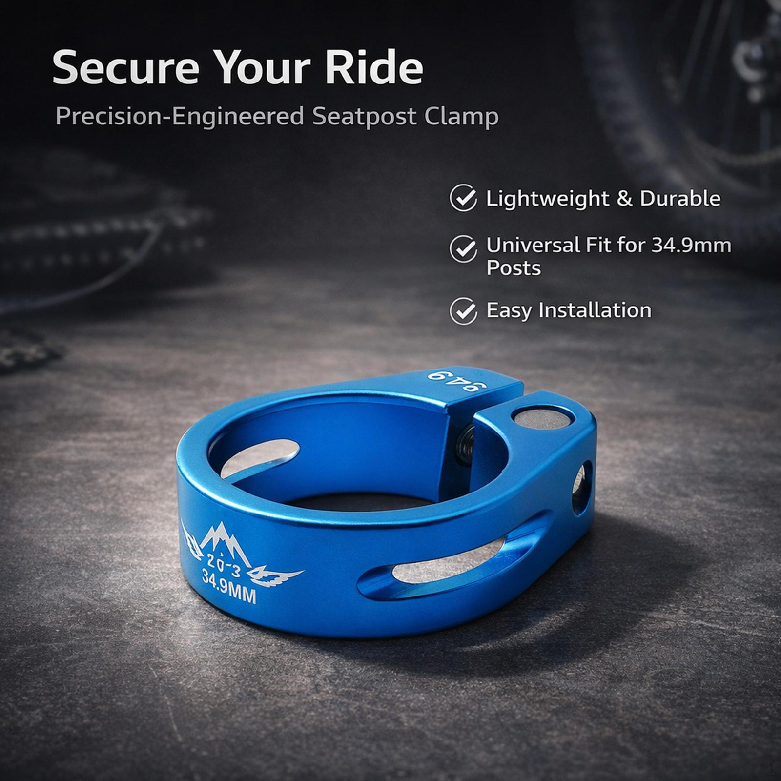Bicycle Seatpost Clamp, Lightweight Components, Rustproof, , Alloy Seat Tube Clip 34.9mm синій
Bicycle Seatpost Clamp, Lightweight Components, Rustproof, , Alloy Seat Tube Clip 34.9mm синій