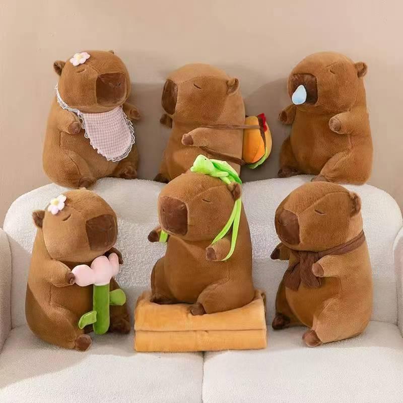 Cute Capybara Plush Doll & Air Conditioning Blanket: 2-in-1 Summer Cool Quilt, Plush Toy, and Pillow. 40cm (0.6kg)
Cute Capybara Plush Doll & Air Conditioning Blanket: 2-in-1 Summer Cool Quilt, Plush Toy, and Pillow. 40cm (0.6kg)